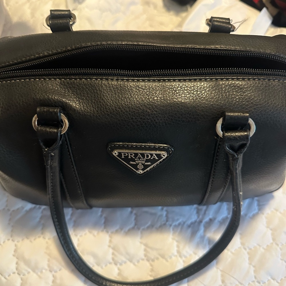 Prada Black Leather Satchel